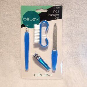 Celavi 4pcs Manicure Set Blue New